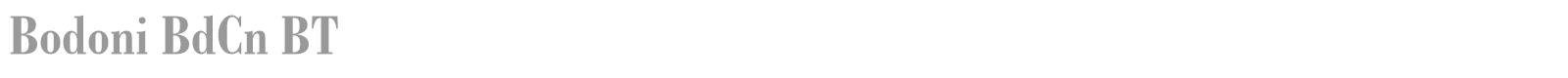 Bodoni font preview